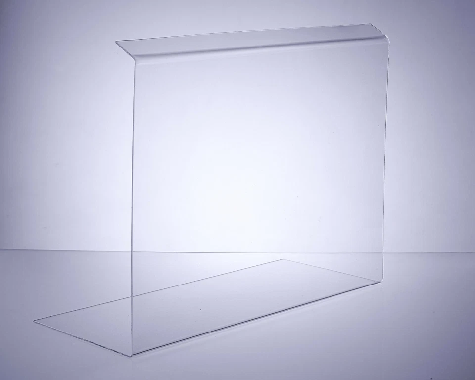 PLEXIGLAS ® DEGLAS ® POLYCASA ® ACRYLGLAS THEKENAUFSATZ Nr. 5 SPRITZ - SPUCKSCHUTZ NIESSCHUTZ SCHUTZSCHEIBE Hygieneschutz