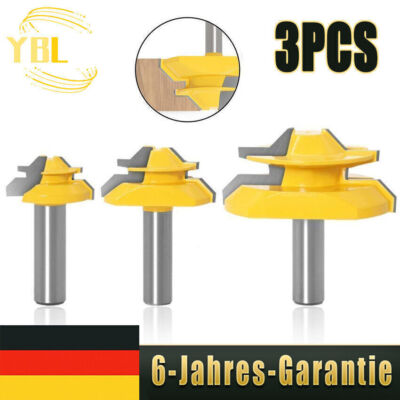 45° Lock Miter Router Bit Verleimfräser Gehrung Fräse für Gravier Trimmmaschine