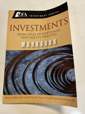 CFA Institute Investment Ser.: Investments Workbook : Principles of Portfolio...