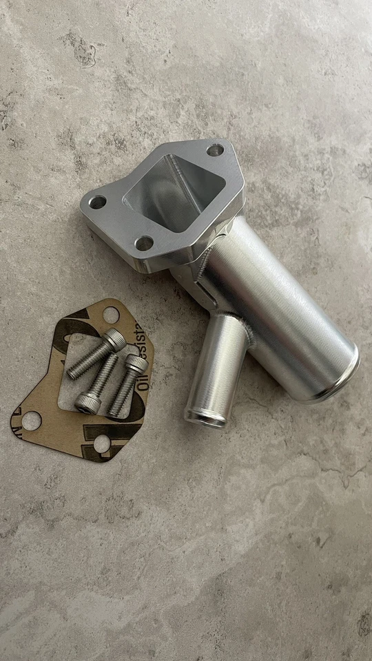 Tubo de salida de refrigerante BMW M57 M47 aluminio Billet BMW M57 38 mm - 19 mm - Imagen 3 de 4