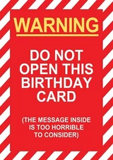 5x7 Card/ Funny Humor/ Masculine/ Birthday Sarcasm Him Friend Son Unfiltered