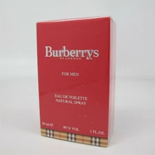 BURBERRY for MEN by Burberry 30 ml/ 1.0 oz Eau de Toilette Spray NIB Old Version