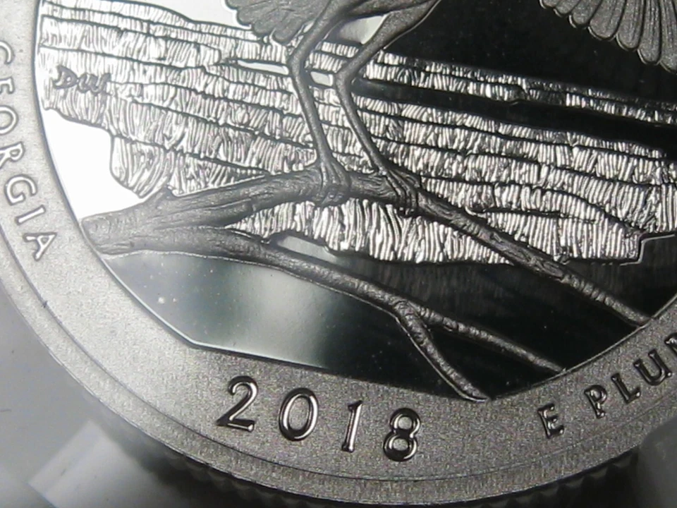 2018-s Proof Silver Quarter Cumberland Island. NGC PF70 U-CAM. Sign: Mike Castle - Image 3 of 4