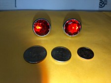 BICYCLE JEWEL REFLECTORS SHINE LIKE DIAMONDS WING NUT RED FACETED THE BEST