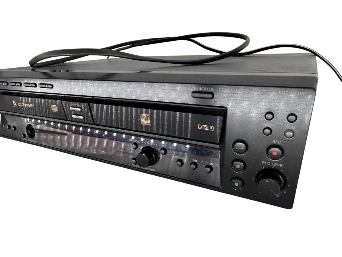 ドリームラクマ　ダビング録音可ソニーCDレコーダーRCD-W500C Sony RCD-W500C CD Changer and Recorder AS IS | eBay