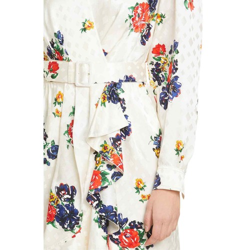Tory Burch Printed Silk Wrap Dress NWT 10 - Picture 6 of 7