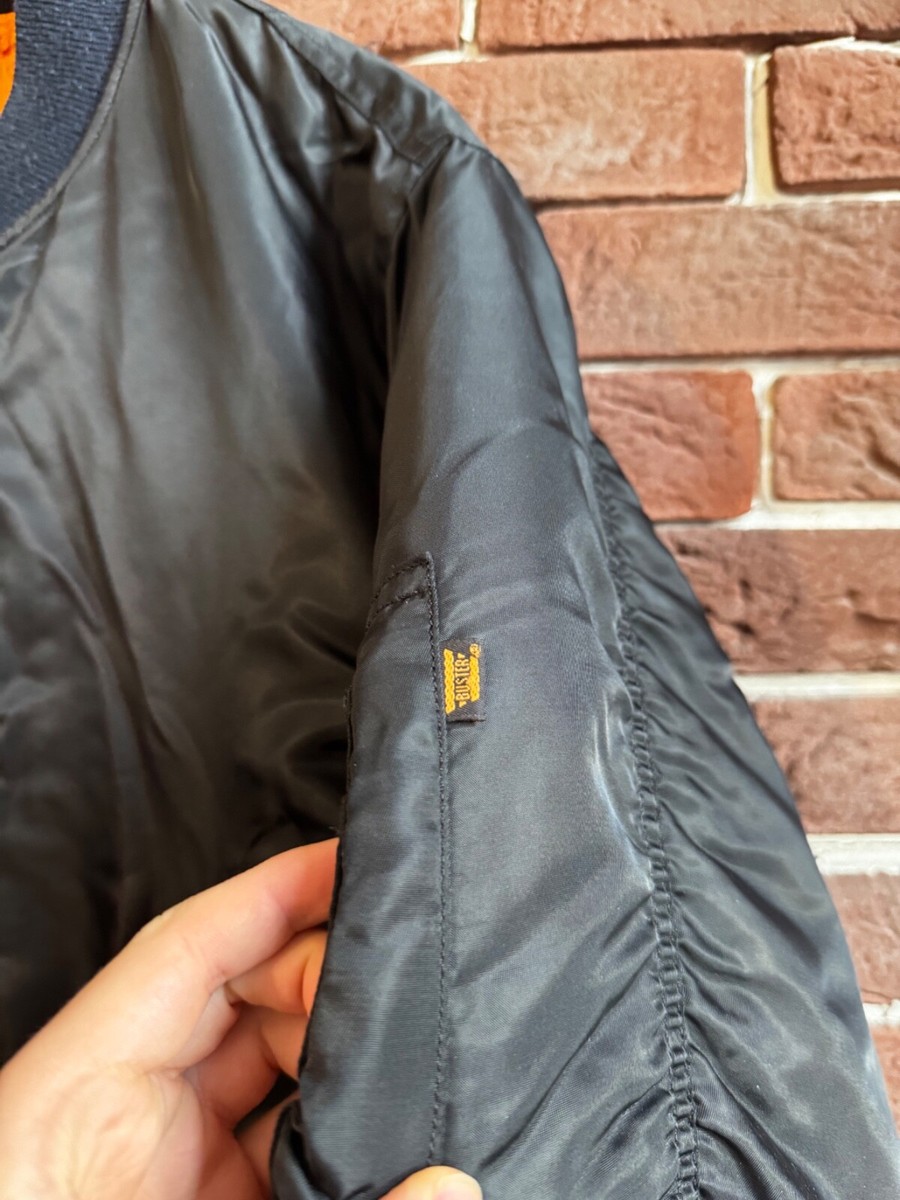 Rare Vintage 00s Bomber Jacket Gabber Hardcore Rave M Black