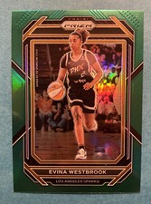 Evina Westbrook 2023 Panini Prizm WNBA Green Prizm Parallel #51 LA Sparks