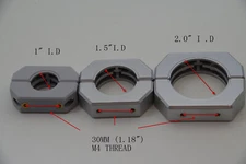 Universal Pole Holder Mount Clamp Ring for 1.0/1.5 or 2.0 inch pole,  With Screw