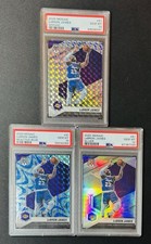 Lebron James 2020 Mosaic Prizm PSA 10 lot 3! #81 Silver, Blue Reactive, Mosaic