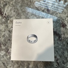 Oura Ring Gen 4 Silver Size 8 - Brand New  Sealed 