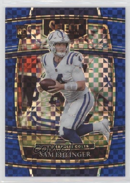 2021 Panini Select Concourse Blue Prizm 27/199 Sam Ehlinger #98 fm0