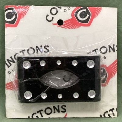 Covingtons Customs C1102-B Dimpled Front Fender Spacer Set Black 1410-0049 New