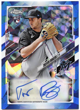 2021 Topps Chrome Sapphire Trevor Rogers Auto Rookie RC RA-TR Orioles 