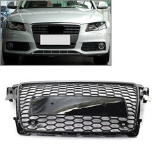 Us Black Rs Honeycomb Mesh Front Hood Bumper Grill Grille For Audi A4 B8 2009-12 Us Black Rs Honeycomb Mesh Front Hood Bumper Grill Grille For Audi A4 B8 2009-12