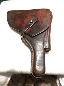 WWII  Bulgarian Luger  Pistol Holster Fits P08 & P38  German Eagle Stamped