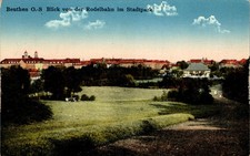 AK GRUSS AUS OBERSCHLESIEN BEUTHEN STADTPARK COL. 1939