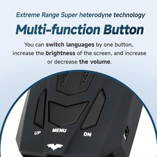 Car Radar Detector 360 Full Band Detection with Voice Alert False Alert Filter