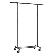 Clothing Rack with Wheels, Heavy Duty Clothes Rack, Rolling Garment Rack, Met...