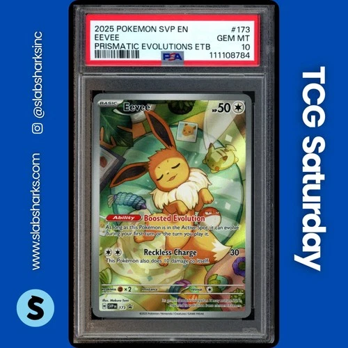 2023 POKEMON SV BLACK STAR PROMO - SVP EN #173 EEVEE PSA 10