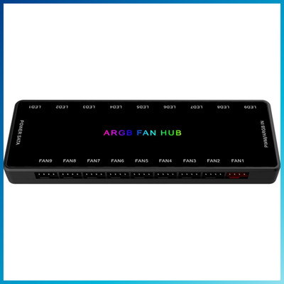 ARGB PWM Fan Hub 18 Port 5V 3Pin 12V 4Pin PC Kühlung Zubehör Set