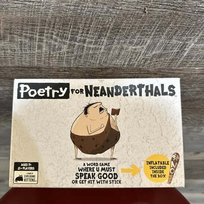 Exploding Kittens Poetry for Neanderthals Word Card Game Brand New Party/ TikTok