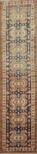 Traditional Narrow Runner Rug Handmade with Bold and Intricate Patterns 2x10