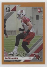2019 Panini Donruss Optic Rookies Orange Prizm 196/199 Zach Allen #150 tl3