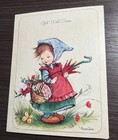 VTG 1988 Anneliese Little Children Get Well Soon Card Spring Flowers Butterfly — photo 1