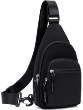 nuoku Small Sling Bag for Women Man Crossbody Chest Bag Lightweight Purse for...