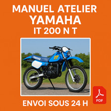 Manuel Atelier Yamaha IT 200 N et IT 200 T 1980 Revue Technique Moto RMT CD PDF