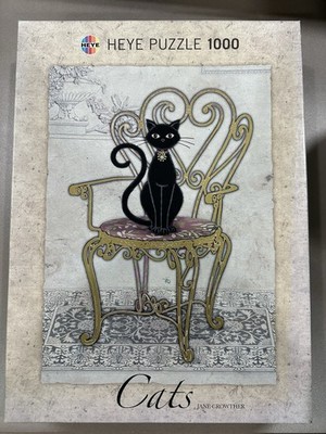 Heye Puzzle Jane Crowther Chair Cat  1000 Pcs