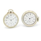 1902-1908 Waltham 14k GF 15-17j Grd Ruby Seaside Pocket Watch Lot of 2 #WB5431-2 — photo 1