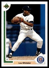 1991 Upper Deck Lou Whitaker Detroit Tigers #367