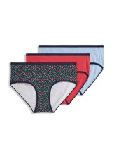 Jockey Women's Organic Cotton Stretch Logo Hipster - 3 Pack