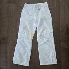 Slalom Ski snowboard pants cargo white Women  s size S