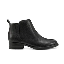 Easy Spirit Womens 8 M Black Larime Leather Flat Ankle Booties NIB KS3