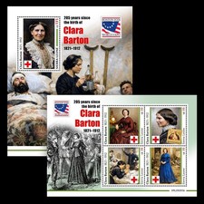 Clara Barton Red Cross Boston World Expo MNH Stamps 2026 Sierra Leone M/S + S/S