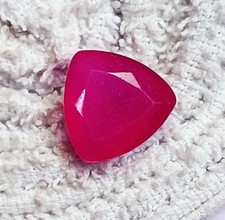 Natural Red Beryl Trillion Cut Loose Gemstone 10.20 Ct Certified With Free Gift