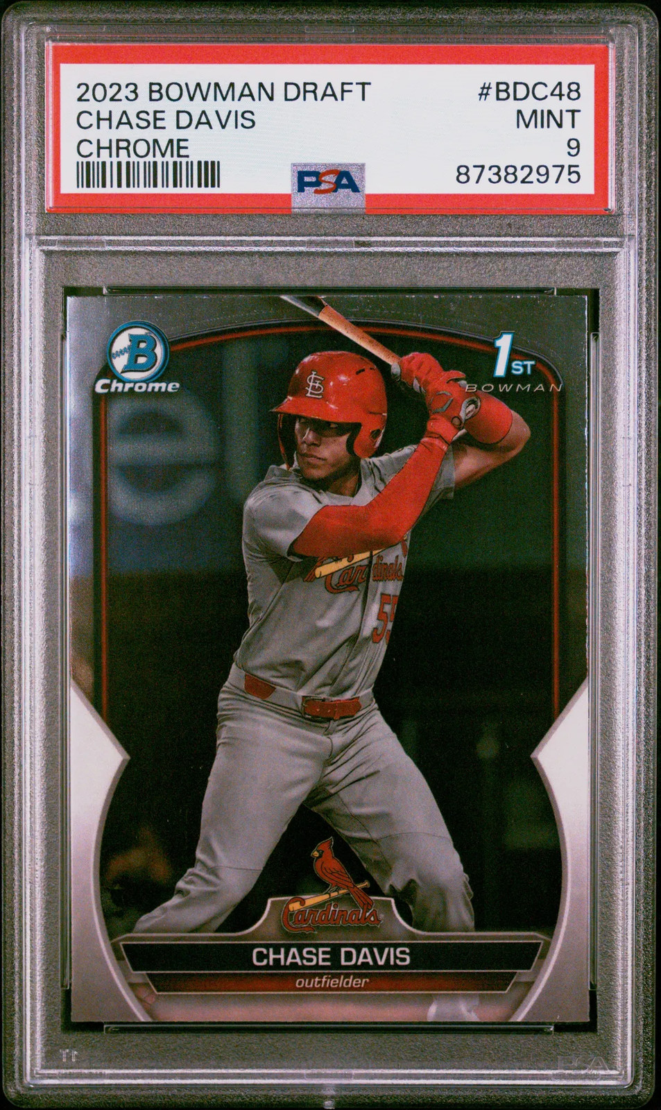2023 Bowman Draft Chase Davis #BDC48 Chrome PSA 9