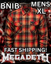 💀🔥🛠 Dixxon Flannel Co.  🛠🔥💀 MEGADETH - KIMB -  XL - BNIB - SOLD OUT!!