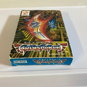 FC Famicom game Crisis Force by KONAMI with box and manual from japan