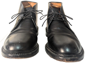 Vintage 90\'s Allen Edmonds Dundee Men\'s Chukka Boots 13B Black NEW | $788 ALLEN EDMONDS DUNDEE 11.5 A BLACK SHELL CORDOVAN  main image 2