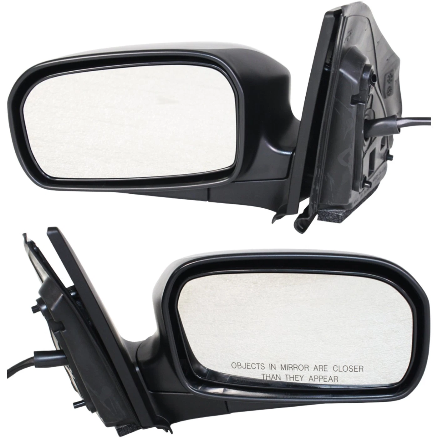 Power Mirror For 02-05 Honda Civic 2Door Hatchback Manual Folding Textured Black