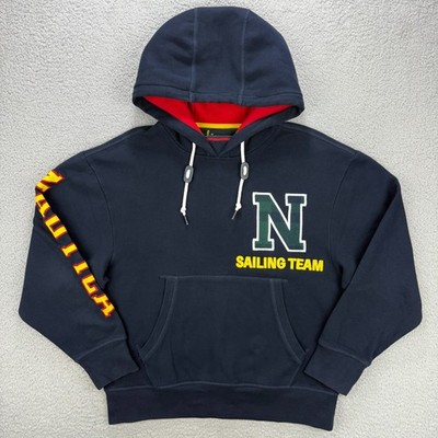 Nautica Lil Yachty Hoodie Men Small S Navy Blue Sailing Team Fleece Sweatshirt 3