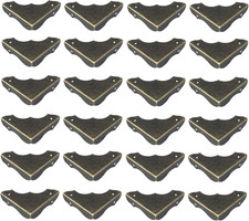 24PCS Box Corner Guards with Screw,Bronze Tone,1.5" X 1.5" X 0.35"