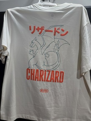 Pokémon X Target Charizard Graphic Tee White &Orange Print Oversize Fit