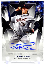 TY MADDEN RC SHORT PRINT BASEBALL STARS AUTO / 2025 TOPPS SERIES 2 #BSA2-TMA