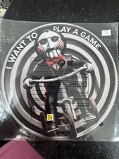 Billy The Puppet From Saw Metal Round Wall Plaque Home Decor Brand New Sealed