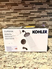 Kohler Cursiva R36189-4G-BL Bath  Shower Faucet Trim Set w/ Valve   Matte Black